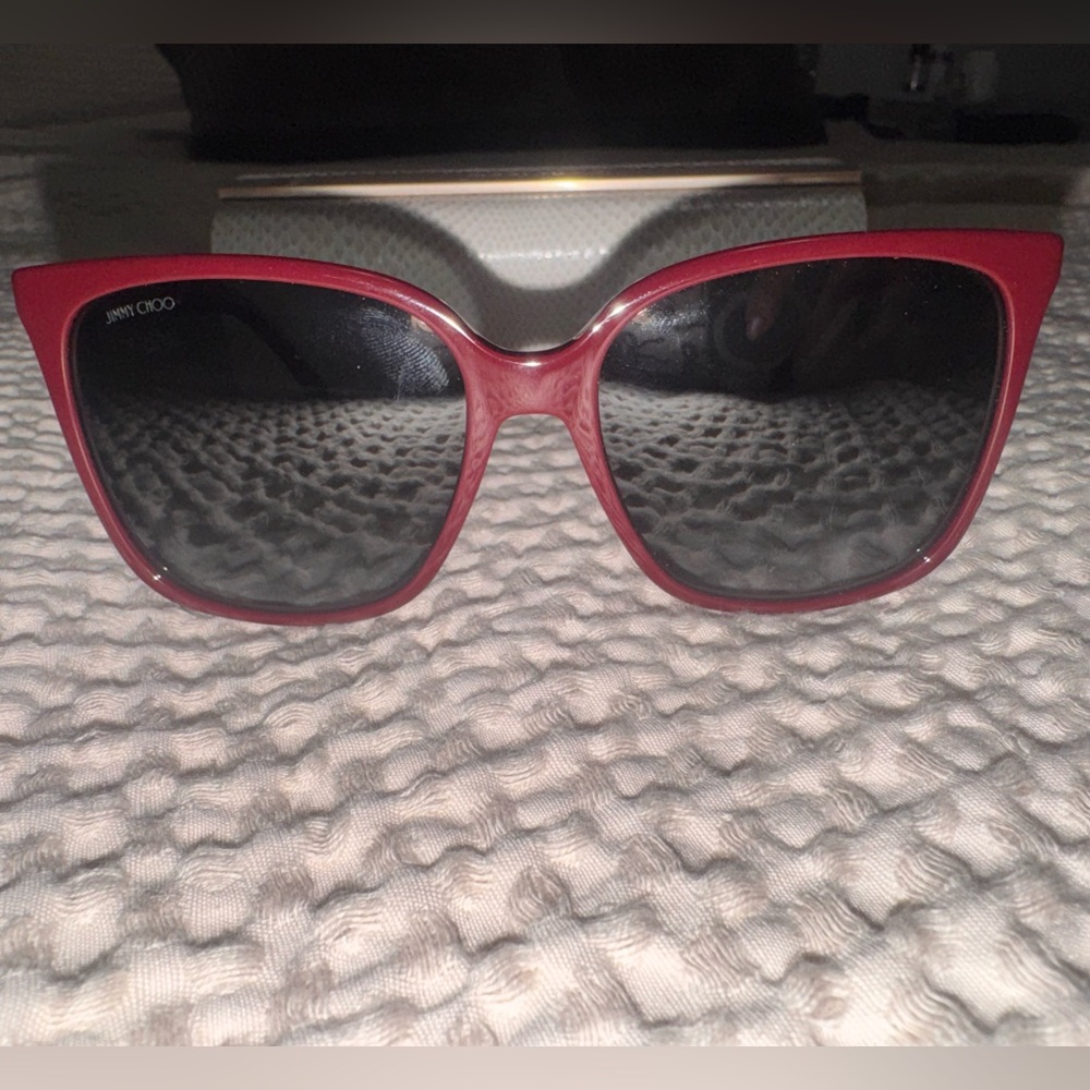 Jimmy Choo Burgundy Sunglasses